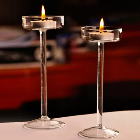 Elegante glazen kandelaar - standaardKaarsen & Houders
