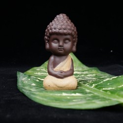 Kleine Boeddha - keramische standbeeld - monnik beeldjeBeelden & Sculpturen