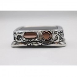 Cas d'armure en métal - étui antichoc pour montre Apple - 38mm - 40mm - 42mm - 44mm