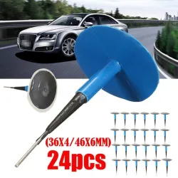 4mm - 6mm - correctifs pour pneus de voiture sans tube - set - 24 pièces