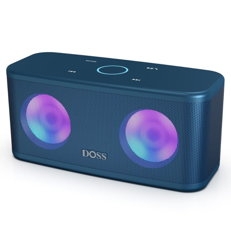 TWS haut-parleur Bluetooth 2*8W - sans fil - basse profonde avec lumière LED