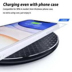 10W QI wireless charger - fast charging pad for iPhone - Samsung S20 - Note 10 Plus - Xiaomi MI 9Chargers