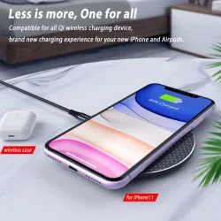 10W QI wireless charger - fast charging pad for iPhone - Samsung S20 - Note 10 Plus - Xiaomi MI 9Opladers