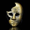 Antique argent & or - Masque vénitien - demi visage