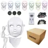 7 colors LED electric face and neck mask - acne treatment - light therapyHuid