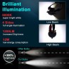 H6 - BA20D - faisceau Hi-lo - ampoule de phare de moto LED