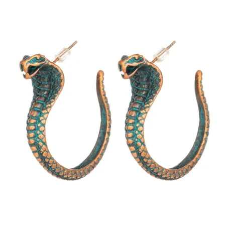 India Boho Ethnic Cobra Dangle Drop Earrings For Women Female New Trendy Party Earrings Hanging JeweOorbellen