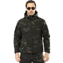 Mens Army Camouflage Jacket and Coat Military Tactical Jacket Winter Waterproof Soft Shell JacketsJassen
