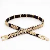 Elegant fashionable belt with leaf pattern and metal buckleBelts