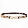 Elegant fashionable belt with leaf pattern and metal buckleBelts