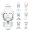 7 colors LED electric face and neck mask - acne treatment - light therapyHuid