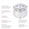 7 colors LED electric face and neck mask - acne treatment - light therapyHuid