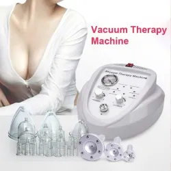 Bouton / élargissement du sein - machine à vide - massage avec 6 ventouses