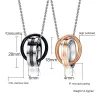 Endless Love - double circles necklace - 2 piecesNecklaces
