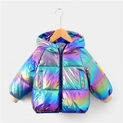 Gorgeous Multicolour White Duck Down Jacket For Girls 2-8 Years Fashion Hooded Outerwear Kids High SKinderen