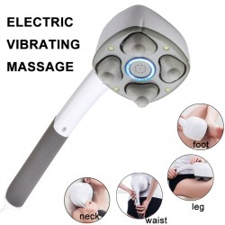 Massageur à main électrique - quatre tête machine plein corps vertèbre profond - dos tissu musculaire massage soins de santé