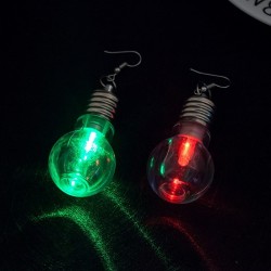 unique design colorful light bulbs drop earringsOorbellen