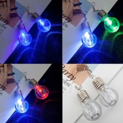 unique design colorful light bulbs drop earringsOorbellen