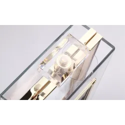 new transparent acrylic elegant perfume bottle bag - vertical style square bag - party gown dinner bag femaleTassen