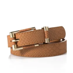 New Women Belts Fashion Crocodile Punk Thin Waist Belt Female Second Leather Straps High Quality JeaRiemen