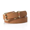 New Women Belts Fashion Crocodile Punk Thin Waist Belt Female Second Leather Straps High Quality JeaRiemen