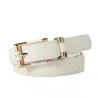 New Women Belts Fashion Crocodile Punk Thin Waist Belt Female Second Leather Straps High Quality JeaRiemen