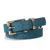 New Women Belts Fashion Crocodile Punk Thin Waist Belt Female Second Leather Straps High Quality JeaRiemen