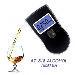 Professional Alcohol Tester Police LCD Display Digital Breath Quick Response Breathalyzer for the DrMeten