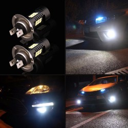 2pcs LED lampe super lumineux feux de brouillard de voiture - 12v 24v 6000k voiture blanche conduite 21 3030-SMD lumière de cour