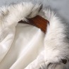 faux fur coat - women waist coat - women's jacket fur vest - ladies wool vest stand collar faux coatJackets