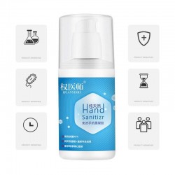 100ml Déposable Portable Non Nettoyant à la main sans eau Alcool Antibactérien Sanitizer à la main Dis-moi.