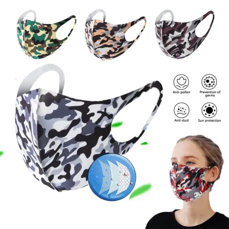 Modieus mond- / gezichtsmasker - anti stof - ademend - wasbaar - spons maskerMondmaskers