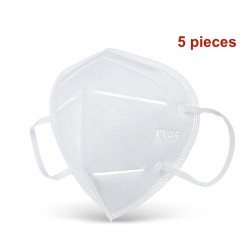 Masque visage KN95 PM2.5 - masque de bouche - antibactérien - filtre nano - 5 ou 10 pièces