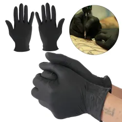 Wegwerp nitril handschoenen - antibacteriële beschermende latex handschoenenMondmaskers