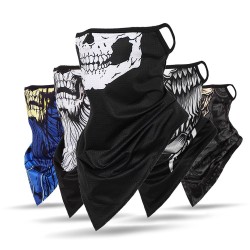 3D skull - scarf - neck / face cover - on-ear loops - windproof - breathableMondmaskers