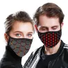 PM2.5 - 5-laags anti-stof gezichts- / mondmasker met 3D-patroonMondmaskers