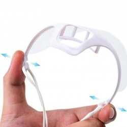 Transparent mouth mask - anti-fog / anti-saliva - plastic mouth shield - lip readingMouth masks