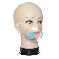 Masque visage transparent / bouche avec filtres PM2.5 - anti-dust & bactérien - lecture lip