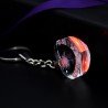Rose flower in crystal heart - LED - keychainKeyrings