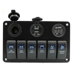 5V Dual USB Car Charger 12V Switch PanelSchakelaars