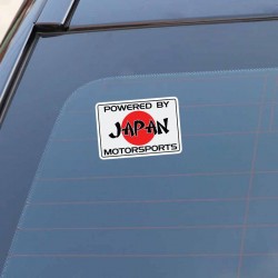 POWERED BY JAPAN MOTORSPORTS - auto sticker - 11.2cm * 7,5 cm