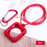 Apple Watch 1/2/3/4 / 38mm / 44mm series - siliconen case cover incl. kettingAccessoires