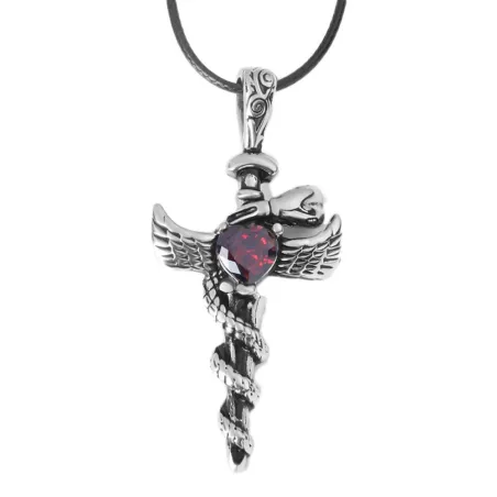Dragon Sword Cross Pendant Necklace - AntiqueKettingen