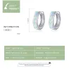 925 sterling zilveren oorbellen met opaalOorbellen