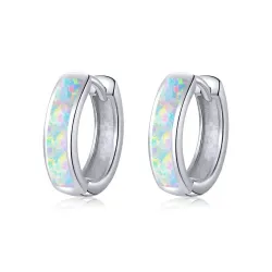 925 boucles d'oreilles en argent sterling avec opale