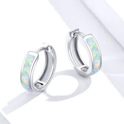 925 sterling zilveren oorbellen met opaalOorbellen