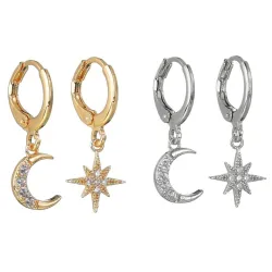 Crystal Moon EarringsOorbellen