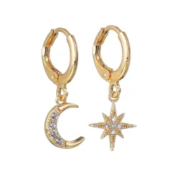 Crystal Moon EarringsOorbellen