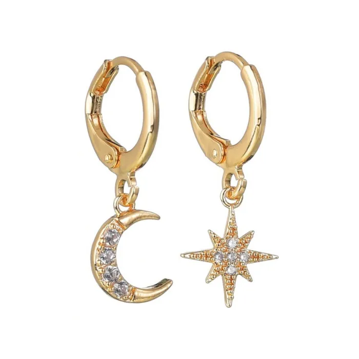 Crystal Moon EarringsOorbellen