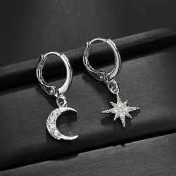 Crystal Moon EarringsOorbellen